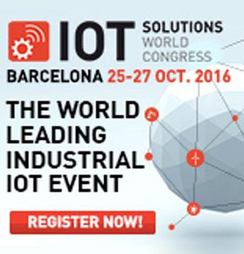 IoT Solutions World Congress: Barcelona 25-27 October, 2016. The World Leading Industrial Event. Register Now!